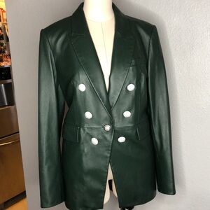 Veronica Beard lamb leather Cooke Dickey jacket